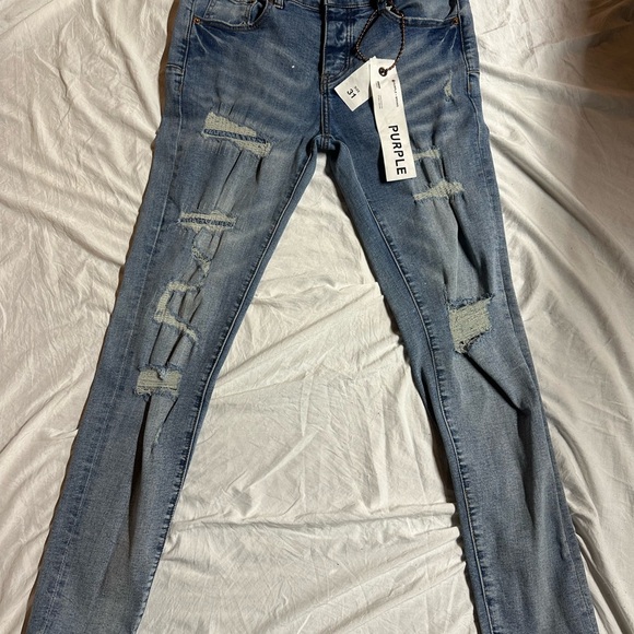 Blue purple jeans - Picture 1 of 4